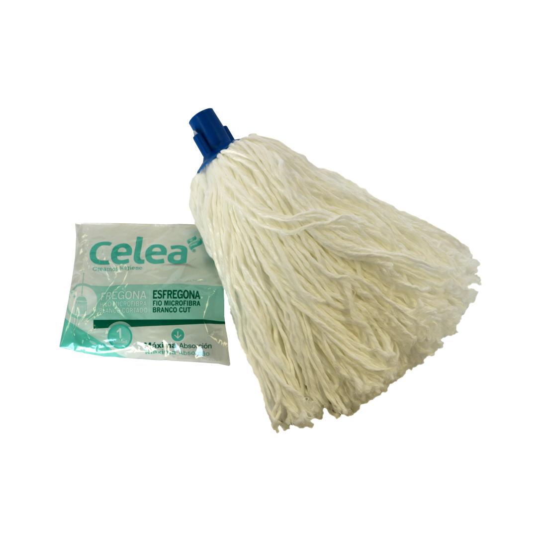 Fregona hilo microfibra blanco cortado - CELEA
