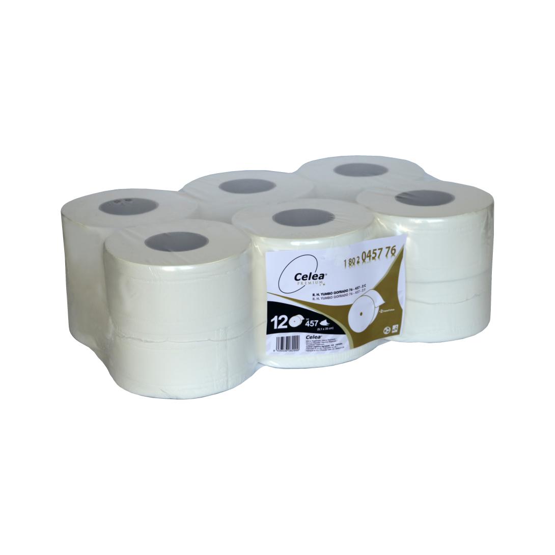 Rollo higiénico yumbo gofrado 76 - 457 - 2C - CELEA