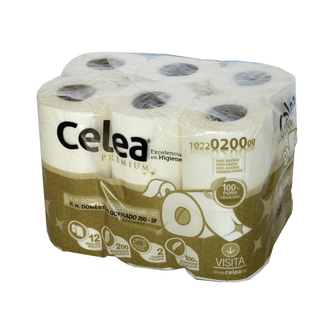 Papel higiénico doméstico gofrado 200 - 2 C - CELEA