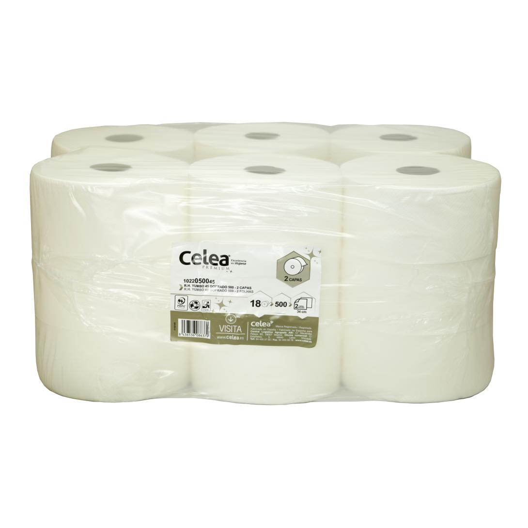 Papel higiénico yumbo gofrado 500 - CELEA