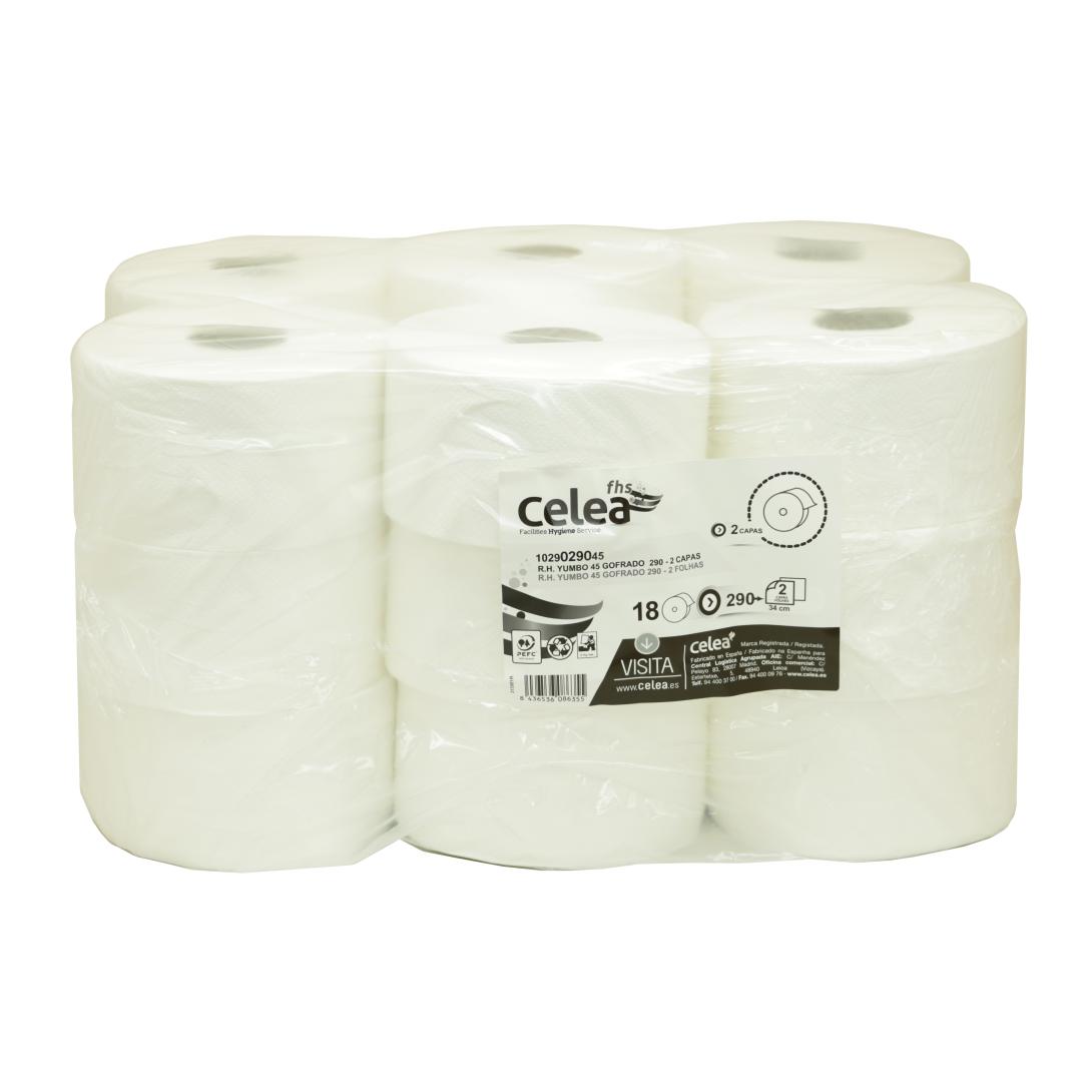 Papel higiénico yumbo 45 gofrado 290 - CELEA
